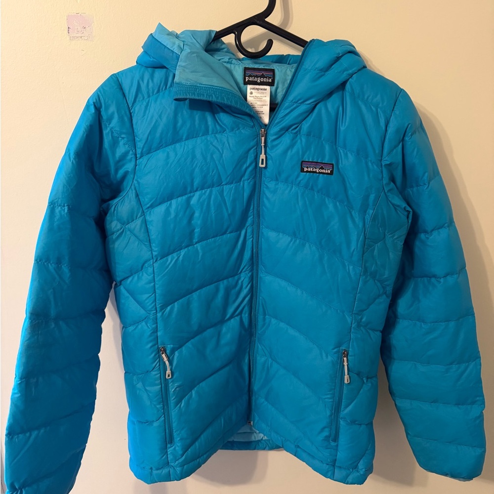 Patagonia Women’s Vibrant Blue Puffer Coat